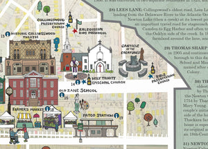 Collingswood History Map (Detail)