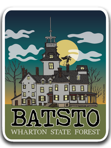 Batsto Mansion Wharton State Forest Sticker - New Jersey Pine Barrens Sticker