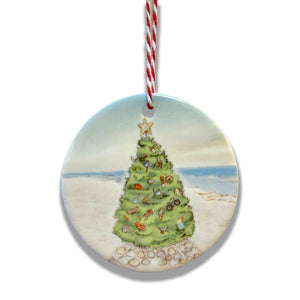 NJ Beach Tree Ornament