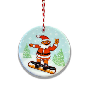 Philadelphia Christmas Ornament - Gritty Snowboarding - Pennsylvania Ornament