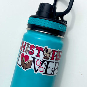 History Lover Sticker- History Buff Gift - Car Sticker / Water bottle sticker