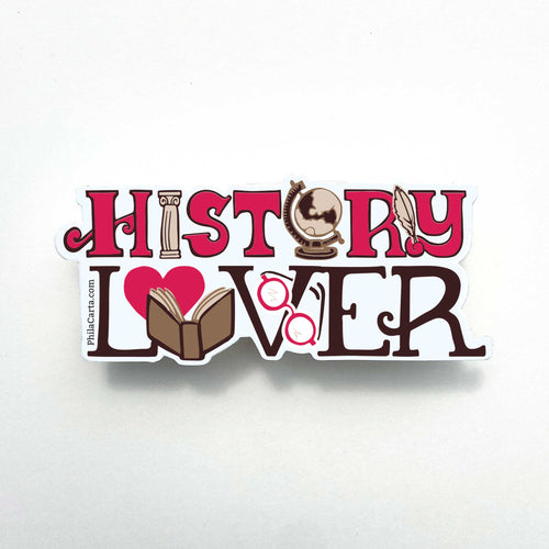 History Lover Sticker- History Buff Gift - Car Sticker / Water bottle sticker