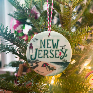 New Jersey Christmas Ornament - Jersey Shore - NJ Ornament