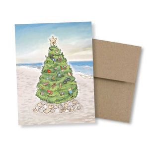 Jersey Shore Holiday Card - Christmas Card on the Beach - NJ Holiday Card