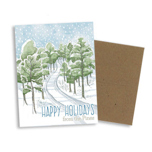 New Jersey Pine Barrens Holiday card - Happy Holidays from the Pines