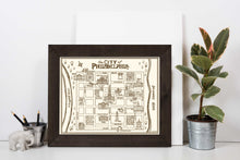 Illustrated Map of Philadelphia - 11 x 14 inch Art Print