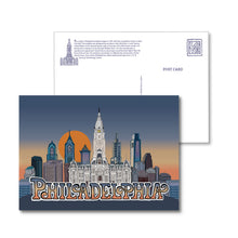 Philadelphia Postcard - Philly Skyline / City Hall - 5 x 7 inch postcard