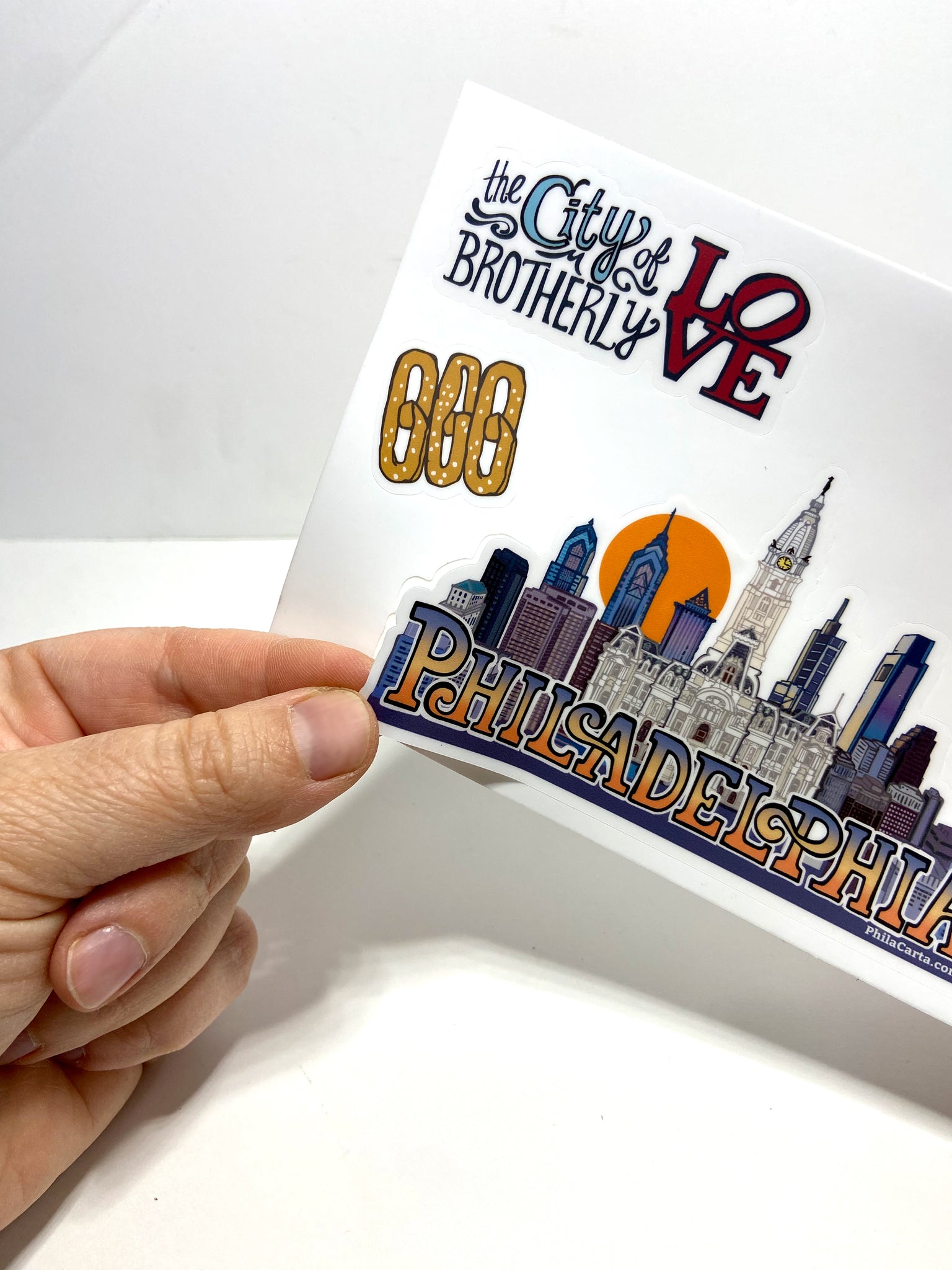 Philadelphia Sticker Sheet - Philly Skyline sticker - Vinyl Decal - La –  PhilaCarta