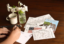 Betsy Ross Flag - 5 x 7 inch Illustrated postcard