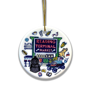 Philadelphia Christmas Ornament - Reading Terminal Market - Pennsylvania Ornament