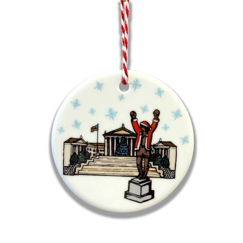 Rocky Art Museum - Philadelphia Christmas Ornament - Pennsylvania Ornament