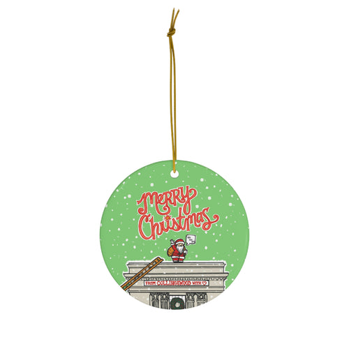 Collingswood Ornament - Santa at Borough Hall - Collingswood New Jersey Christmas Ornament
