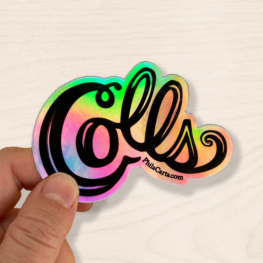Collingswood NJ Holographic Sticker – PhilaCarta