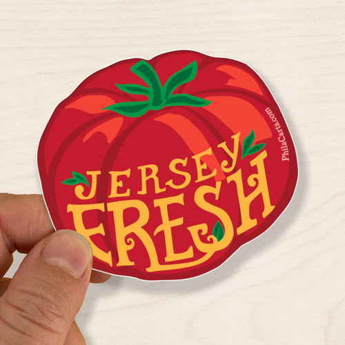 Jersey Fresh Tomato New Jersey Sticker - Weather Resistant Vinyl Sticker