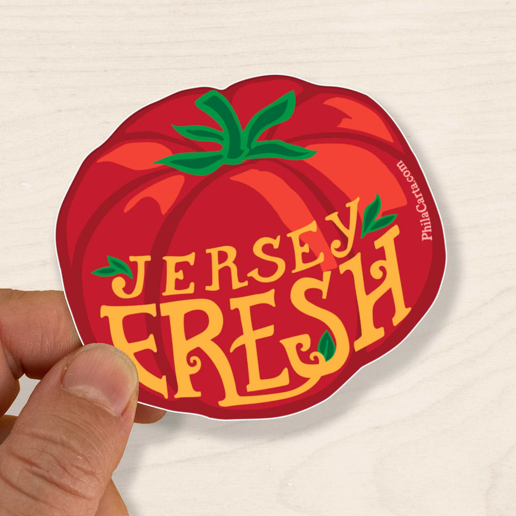 Jersey Fresh Tomato New Jersey Sticker - Weather Resistant Vinyl Sticker