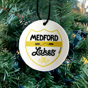 Medford Lakes New Jersey Christmas Ornament - Medford Lakes Beach Tag