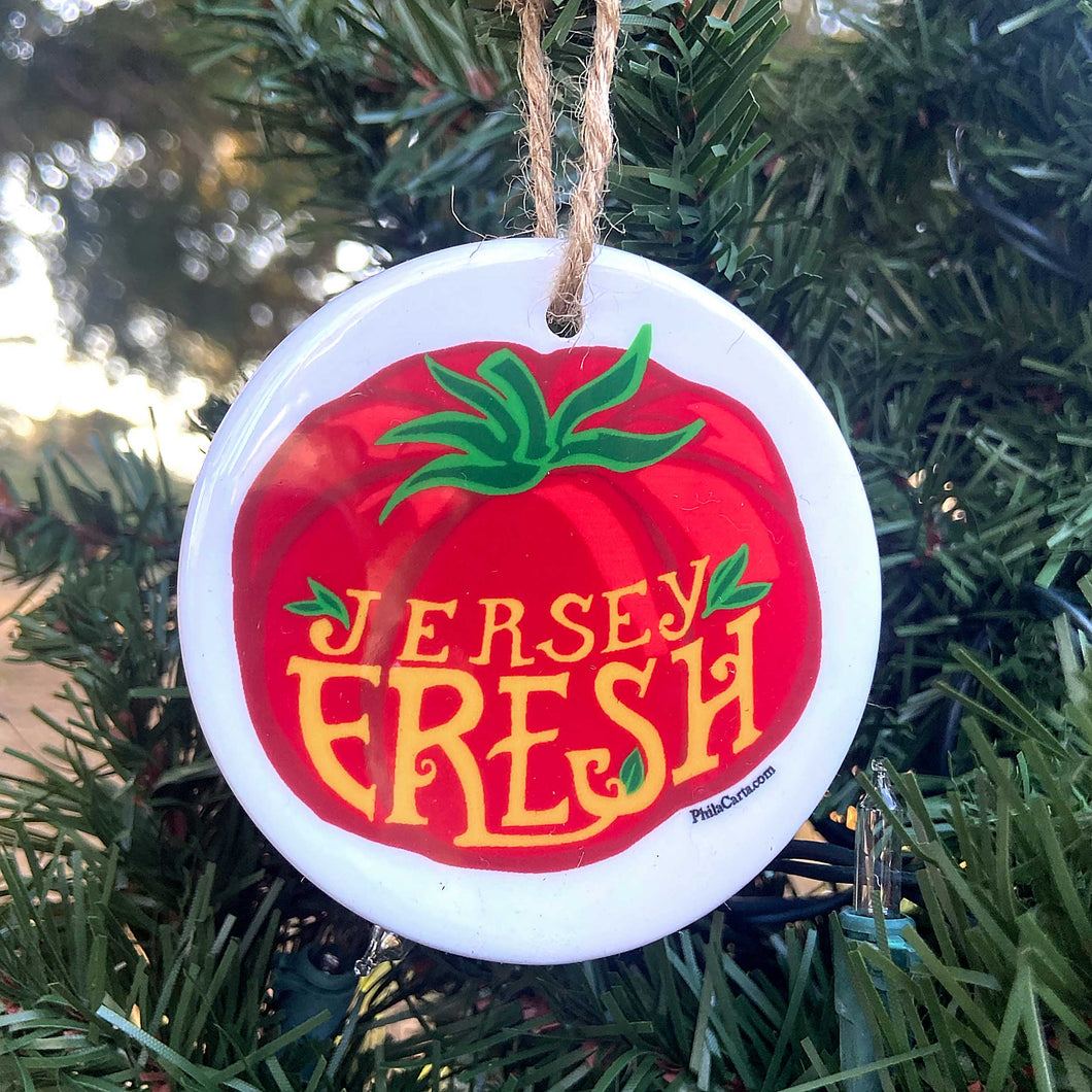 New Jersey Christmas Ornament - Jersey Fresh Tomato Ornament