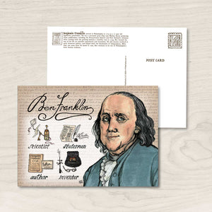 Ben Franklin Philadelphia Postcard / Art print